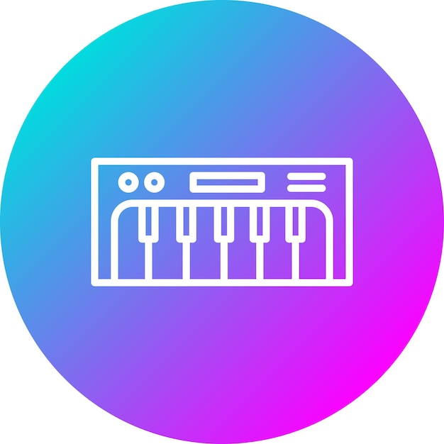 Икона векторной клавиатуры фортепиано может быть использована для набора икон дня рождения