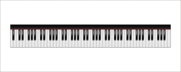 Vector piano keyboard