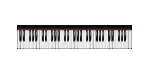 Vector piano keyboard