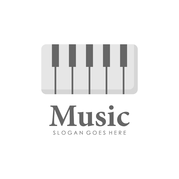 Design del logo del pianoforte