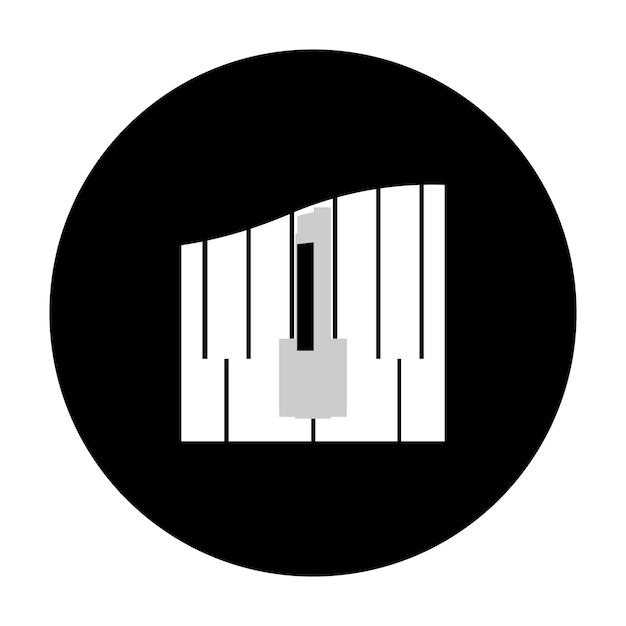 Vector piano logo