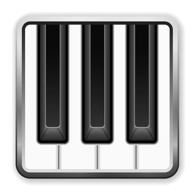 Vector piano music icon