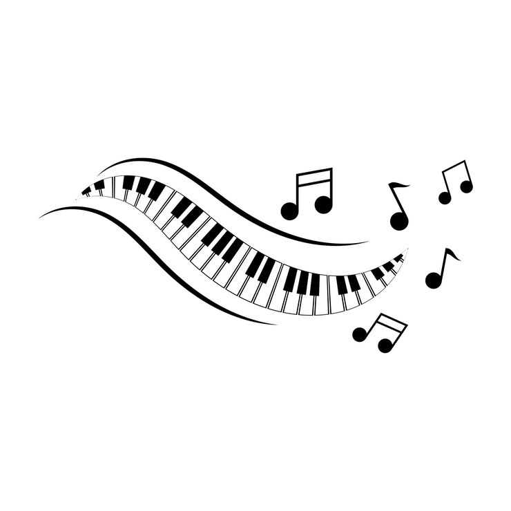 Piano vector illustratie