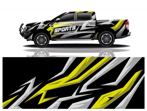 Pick up car decal wrap