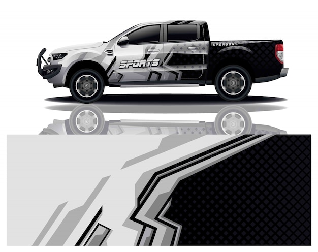 Pick up truck decal wrap