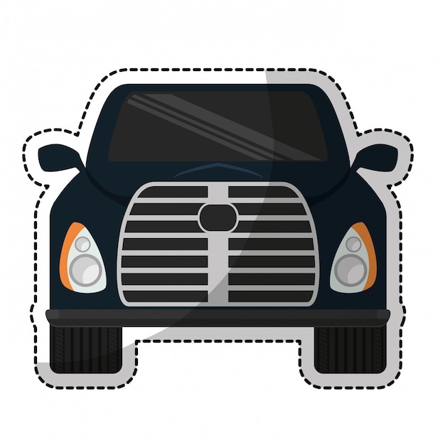 Vector pick up truck icon