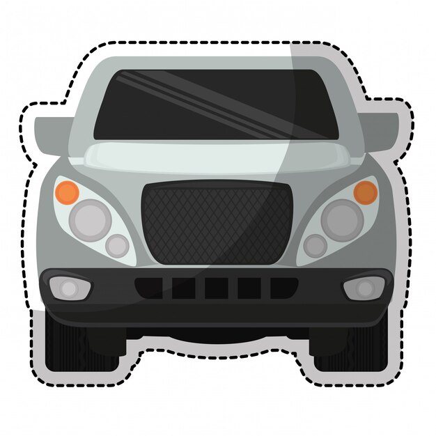 Vector pick up truck icon