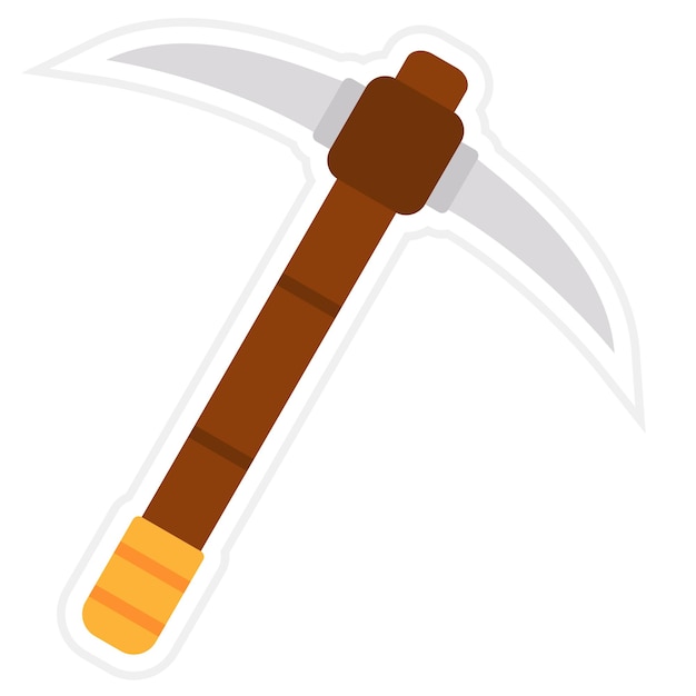 Pickaxe icon vector image Can be used for History