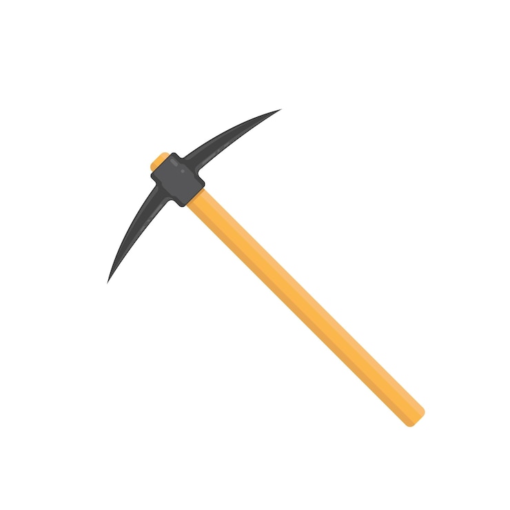 Vector pickaxe vector icon element design template web