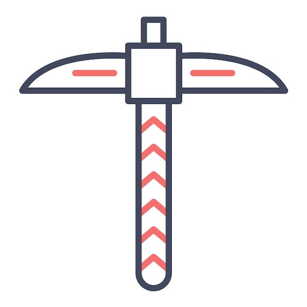 Pickaxe vector illustratie stijl