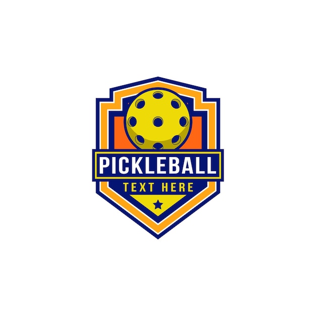 Pickleball badge logo design