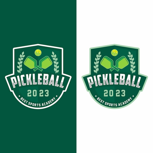 Логотип значка pickleball в современном минималистском стиле