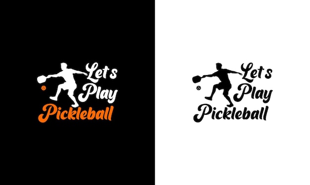 Pickleball citaat T-shirt ontwerp, typografie