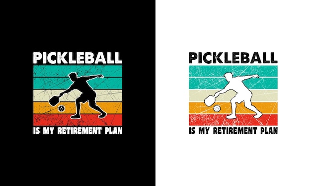 Pickleball citaat T-shirt ontwerp, typografie