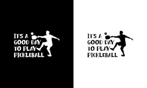 Pickleball citaat T-shirt ontwerp, typografie