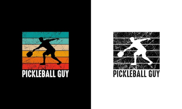 Pickleball citaat T-shirt ontwerp, typografie