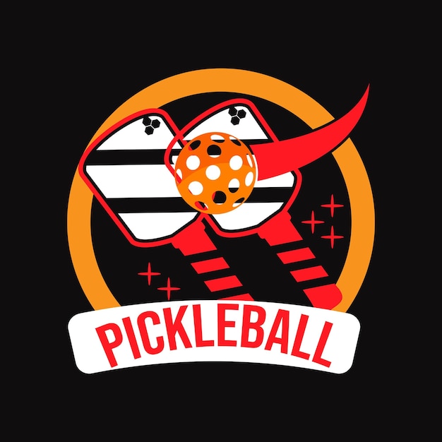 Pickleball logo ontwerp pickleball t-shirt ontwerp