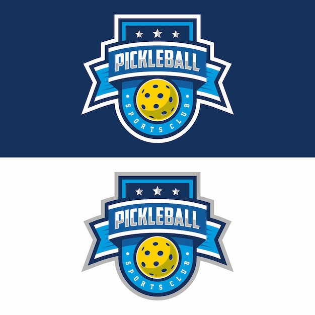 pickleball logo Sport badge Vector illustration