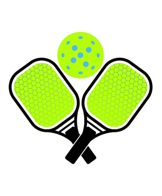 Vector pickleball paddle vector design