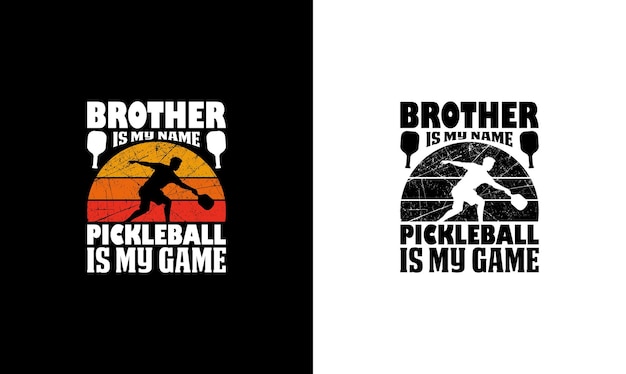 Pickleball Quote T 셔츠 디자인, 타이포그래피