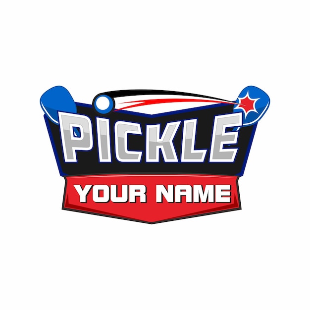 Pickleball sport logo