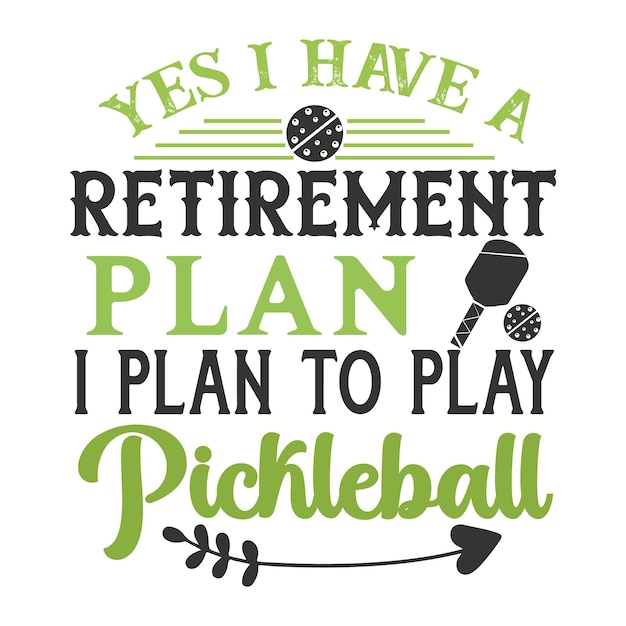 Pickleball Svg Design