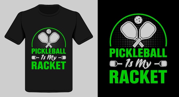 Vector pickleball t-shirt design