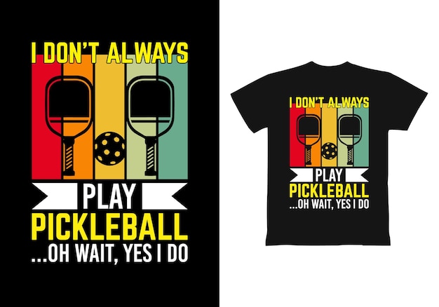 Pickleball t shirt design