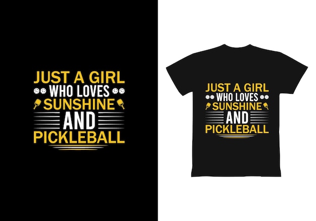 Pickleball t shirt design