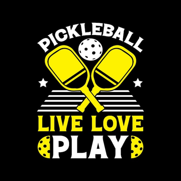 Vector pickleball tshirt design best pickleball tshirt design paddle vector tshirt graphic design template