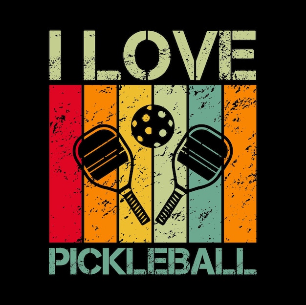 Vector pickleball tshirt design best pickleball tshirt design paddle vector tshirt graphic design template