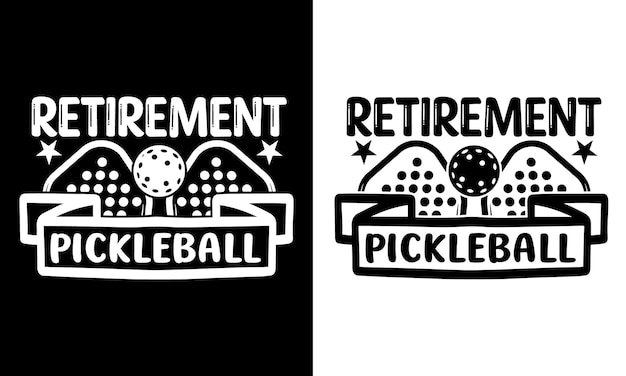 Design di magliette di pickleball design divertente di maglietti di pickle ball maglietta pickleball svg vettore