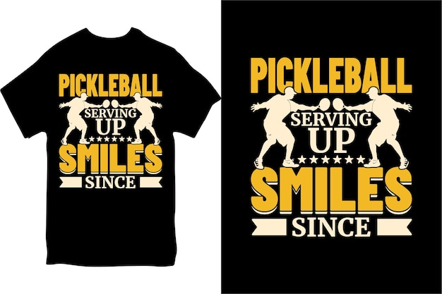 Vector pickleball tshirt design for male and female