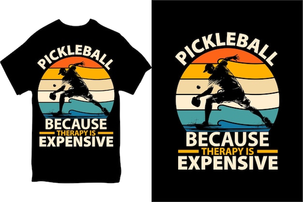 Pickleball tshirt Design for Male and Female