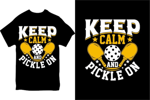 Vector pickleball tshirt design for male and female