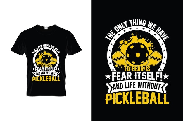 Pickleball Tshirt Design of Pickleball posterontwerp of Pickleball illustratie