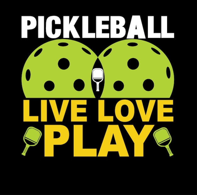 Pickleball Vector pickleball tshirt design pickleball design or pickleball illustration