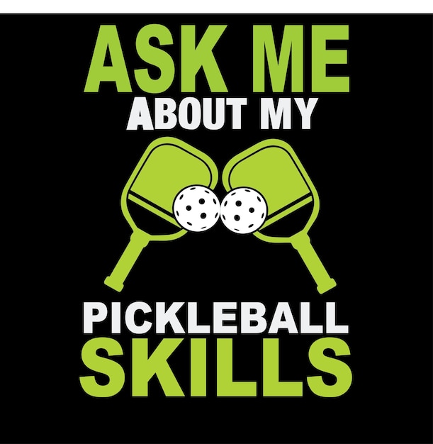 Pickleball Vector pickleball tshirt design pickleball design or pickleball illustration