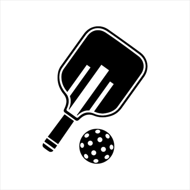 Pickleball 벡터, Pickleball을 재생하기 위한 벡터 전통 장비 세트