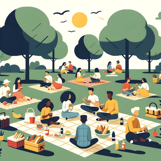 Picknick in het park
