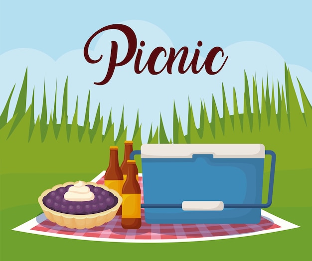 picknick landschapsconcept