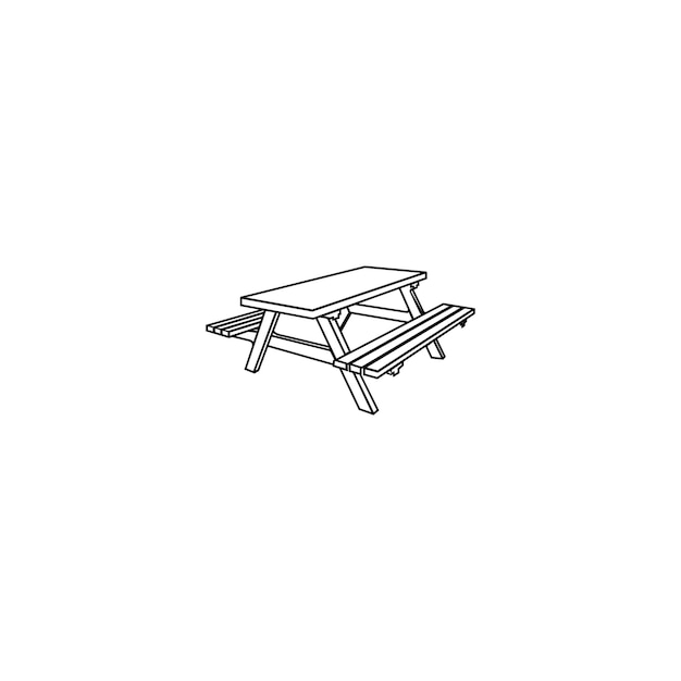 Picknicktafel icoon