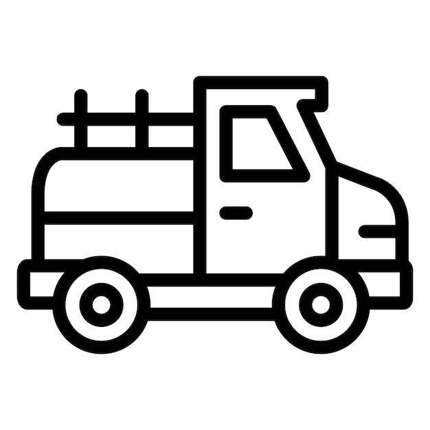 Pickup Truck Icon Style