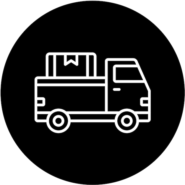 Pickup Truck Icon Style