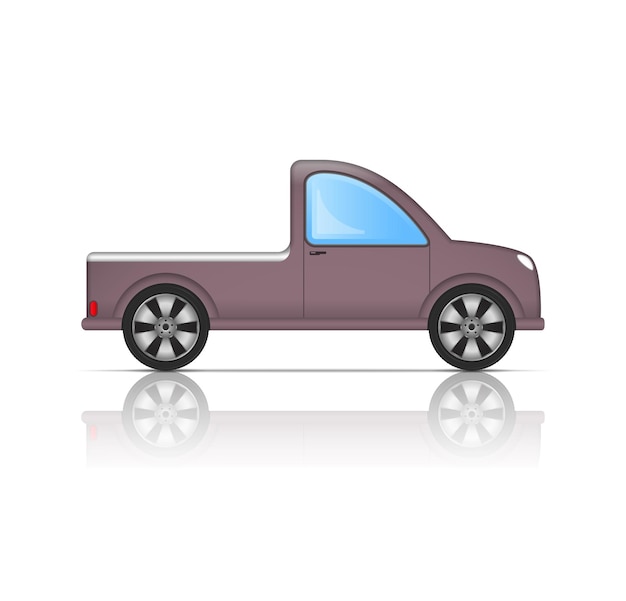 Vector pickup truck icon vector eps10 illustration