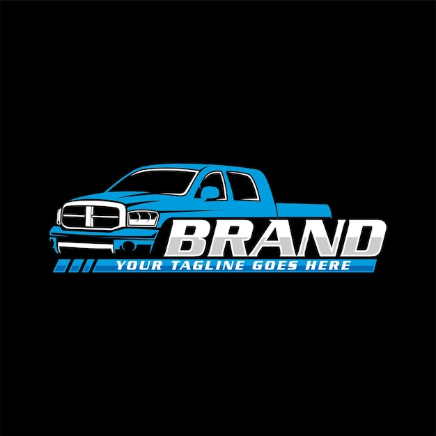 Vector pickup truck logo pickup 4x4 logo