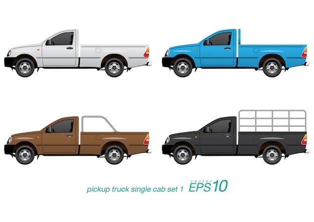 Vector pickup truck set