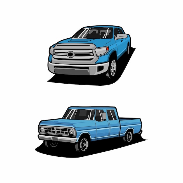 Pickup truck vector