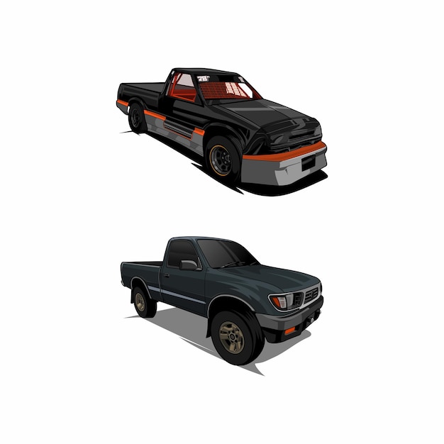 Pickup truck vector