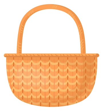 Premium Vector | Picnic basket icon cartoon empty handmade wicker Premium Vector | Picnic basket icon cartoon empty handmade wicker